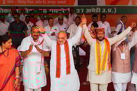 Amit Shah campaigns for LS polls in UP